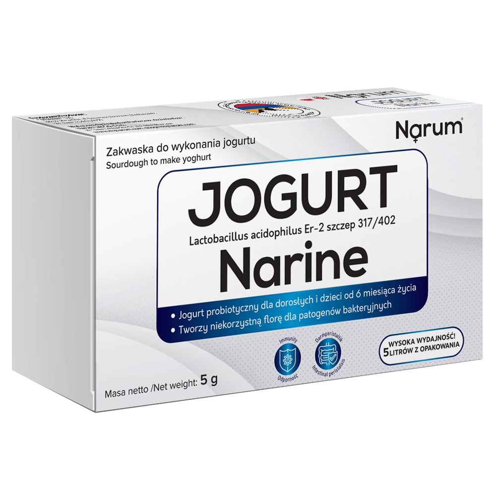 Joghurt mit Narine Bakterie